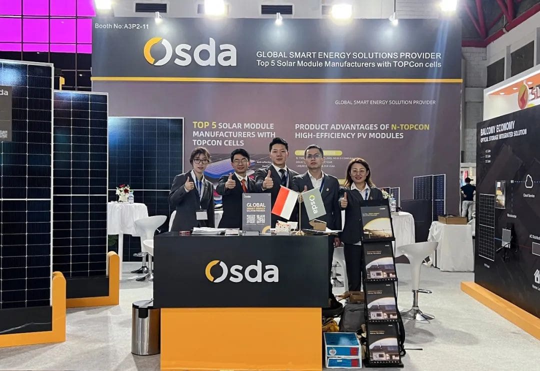 Continue perseguindo a luz e concentre-se na Indonésia | Osda faz uma aparição maravilhosa na Exposição Internacional de Energia Solar da Indonésia de 2023