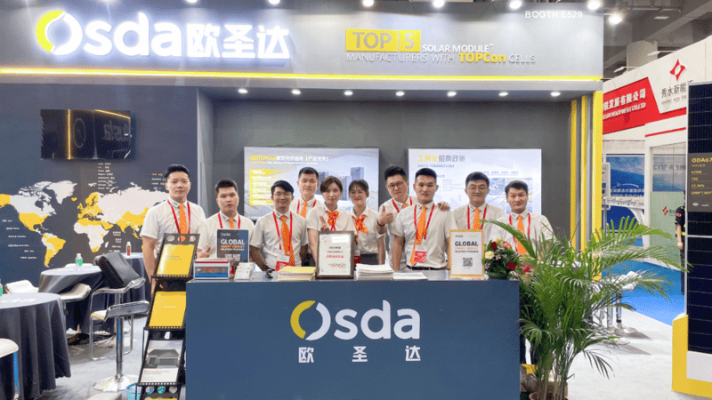 Focando em Guangzhou, ganhando potencial para TOPCon | Osda aparece na Expo Mundial da Indústria Solar Fotovoltaica e de Armazenamento de Energia de 2023